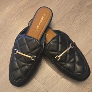 Madden Girl Black Quilted Slip-On Shoes